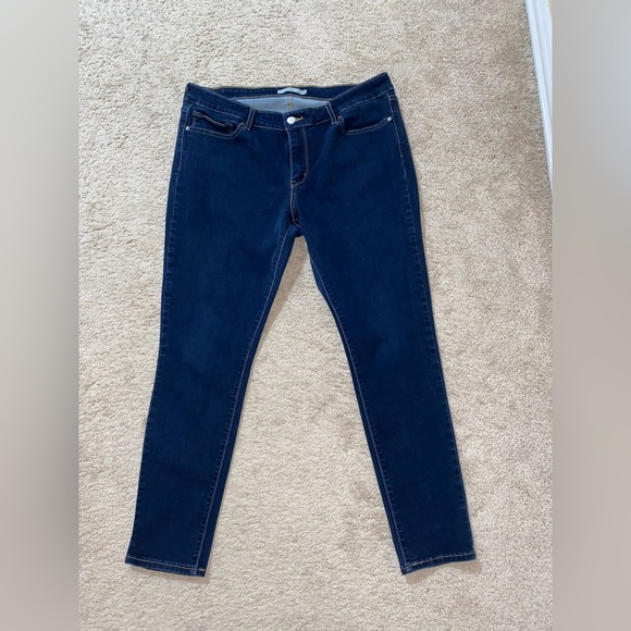 Blue fitted stretchy skinny jeans - Picture 1 of 3